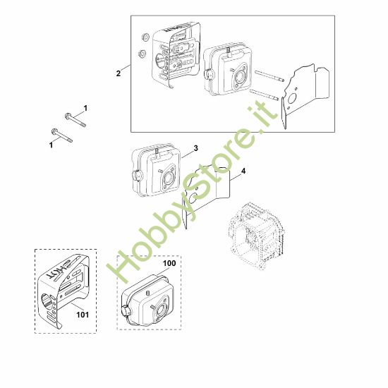Picture of F - Scarico XT-800 (XT800-2053)